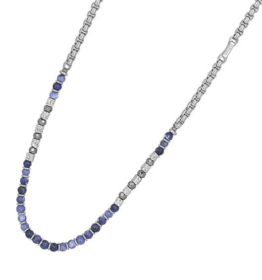 Collar H2on Hombre COLLANE in Acero Sodalite HO064-3C - HO064-3C